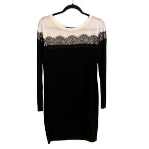 Long Sleeve Black and White dress by Apt. 9